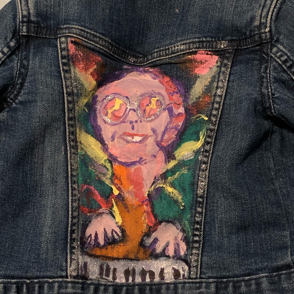 Denim Elton John gap 1969 jean trucker jacket 4T